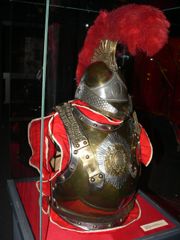 Cuirass with helmet, late example.